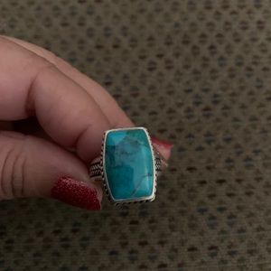 Bares sterling and turquoise ring